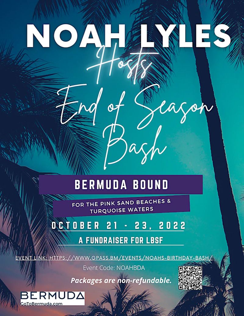 Noah Lyles Paty Bermuda September 27, 2022