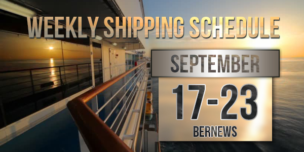 Weekly Shipping Schedule TC September 17 - 23 2022