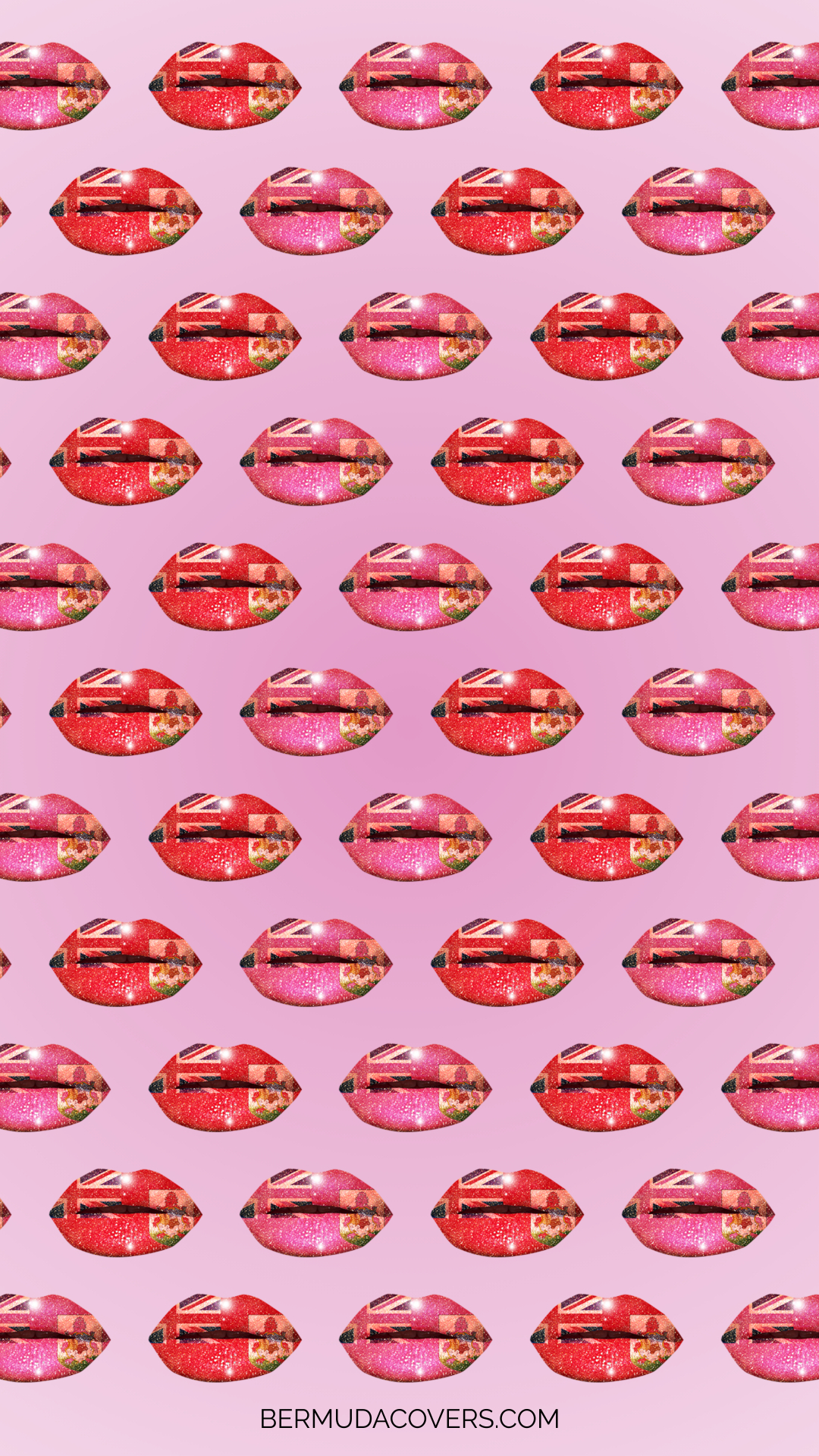 Pink lips pattern background, cute | Free Vector - rawpixel