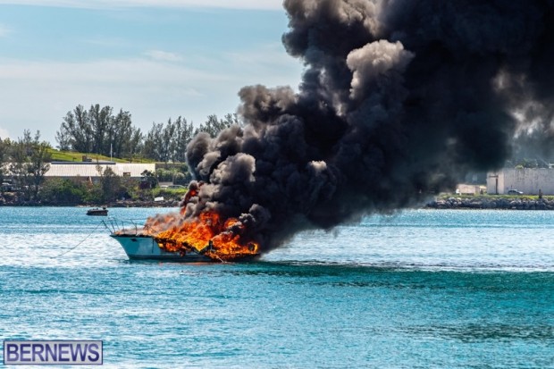 Boat fire St Georges Bermuda Oct 9 2022  (4)