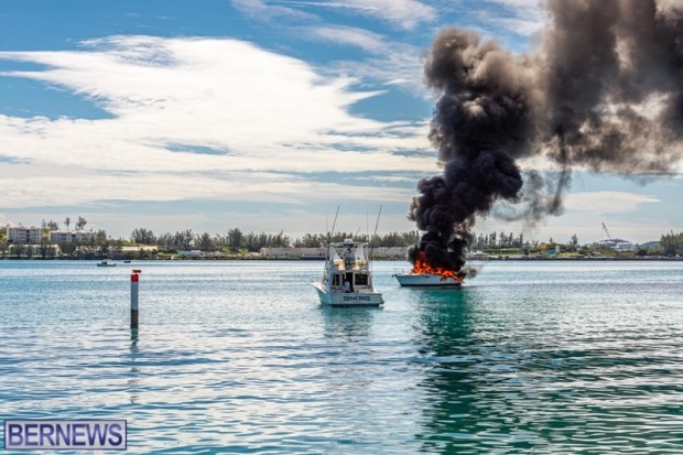 Boat fire St Georges Bermuda Oct 9 2022  (8)