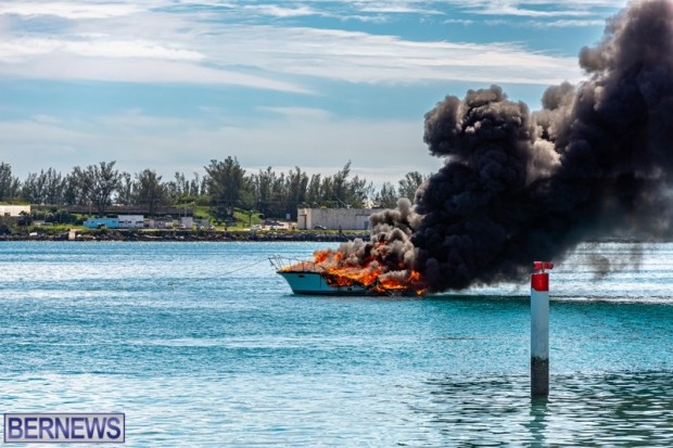 Boat fire St Georges Bermuda Oct 9 2022  (9)