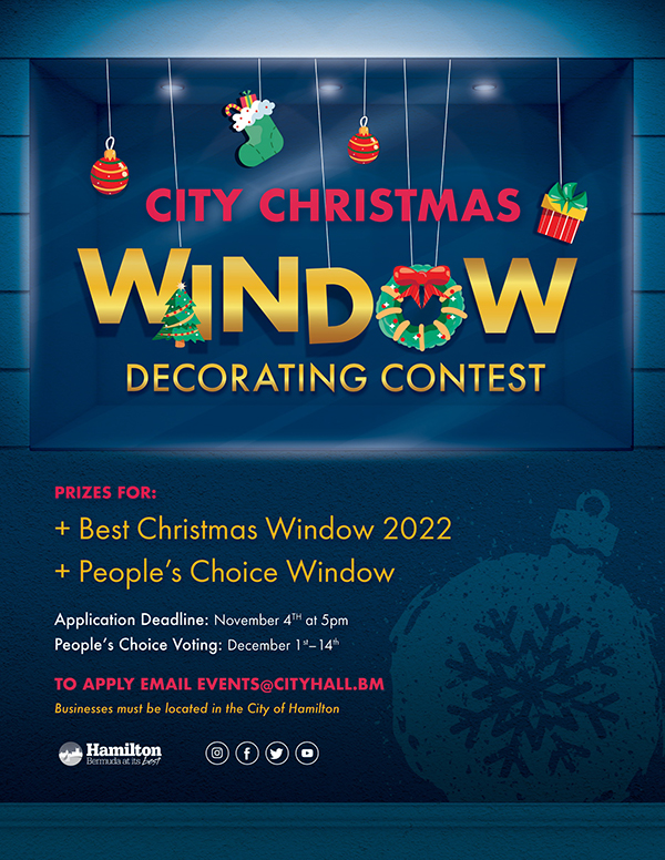 Christmas Window Decorating Contest Bermuda Oct 4 2022