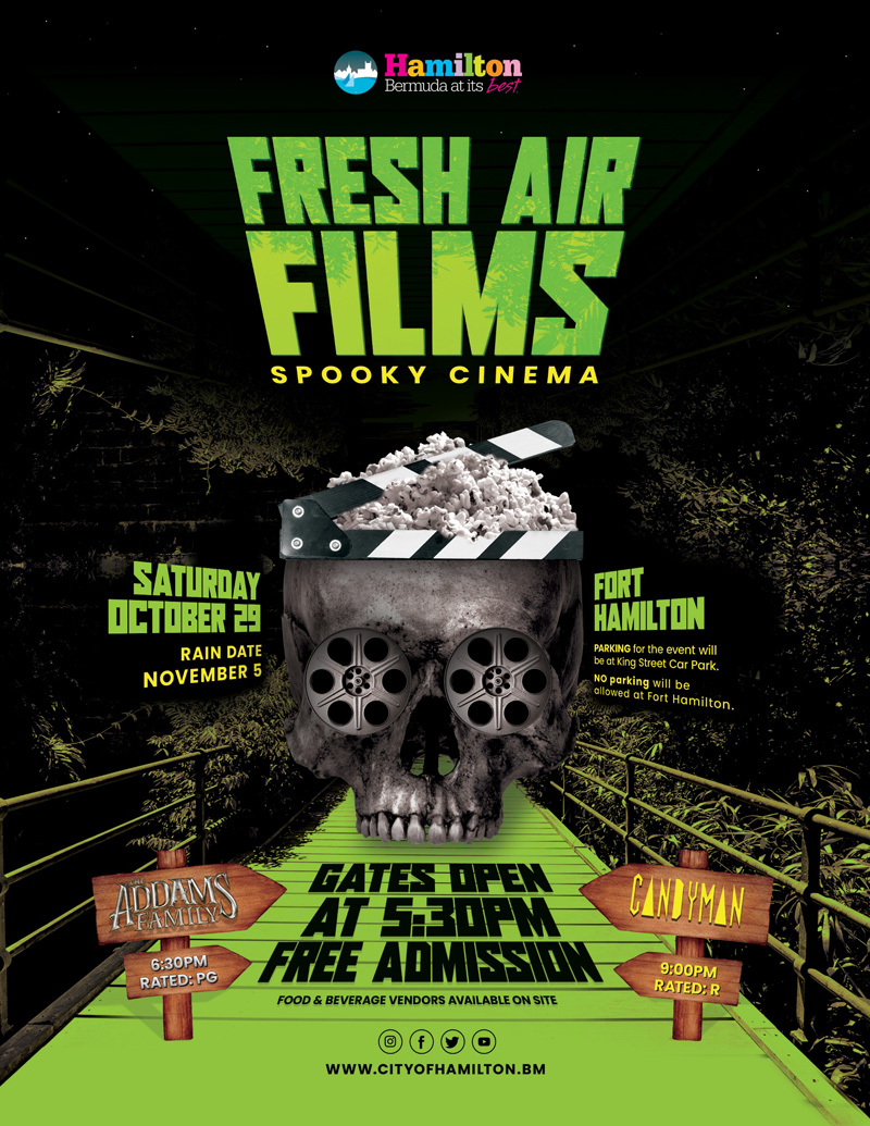 City Fresh Air Films Spooky Cinema Bermuda October 2022