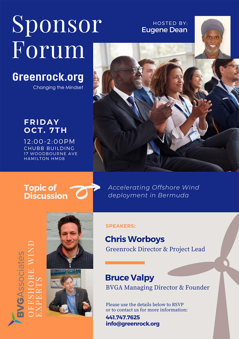 Greenrock Hosts Sponsor Forum Bermuda October 3, 2022