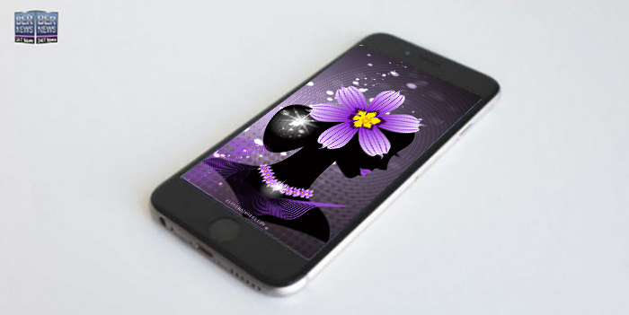 Phone wallpaper wednesday TWFB Silhouette With Bermudiana Flower Accents Purple Bermuda