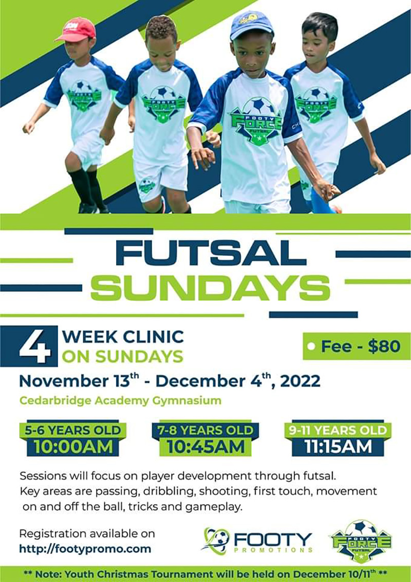 Futsal Clinic Bermuda November 10, 2022