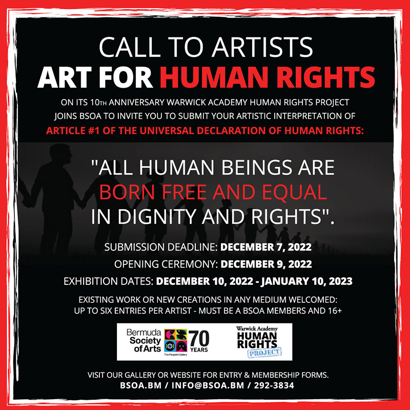 Human Rights Exhibition Bermuda November 1, 2022