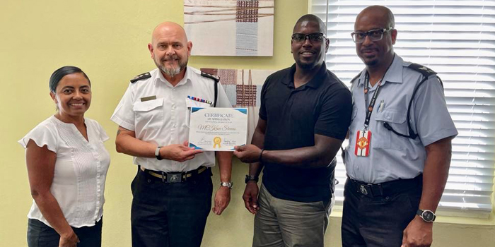 Stephens Recognised For 14 Years Of Service Bernews