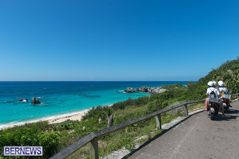 237 Visitors to the Island pull over to the side of the road to enjoy the beautiful views