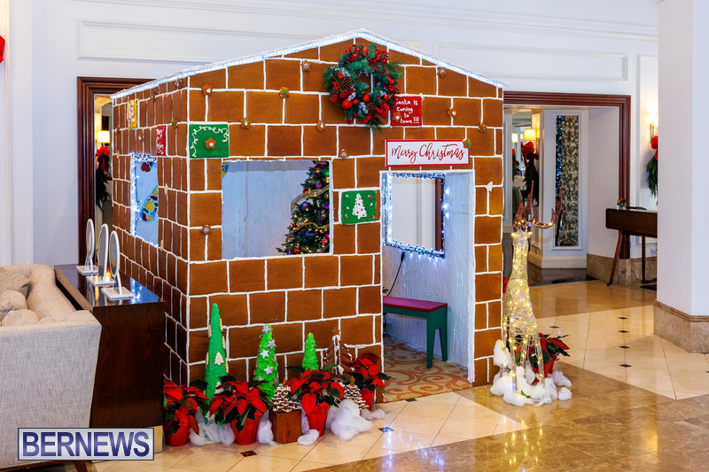 Hamilton Princess hotel Christmas Gingerbread House Bermuda Dec 6 2022 DF-8 (7)