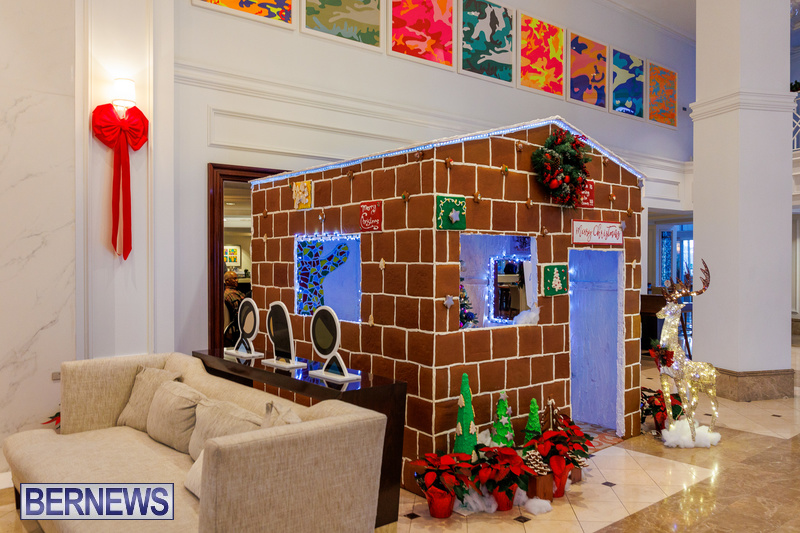 Hamilton Princess hotel Christmas Gingerbread House Bermuda Dec 6 2022 DF-8 (9)