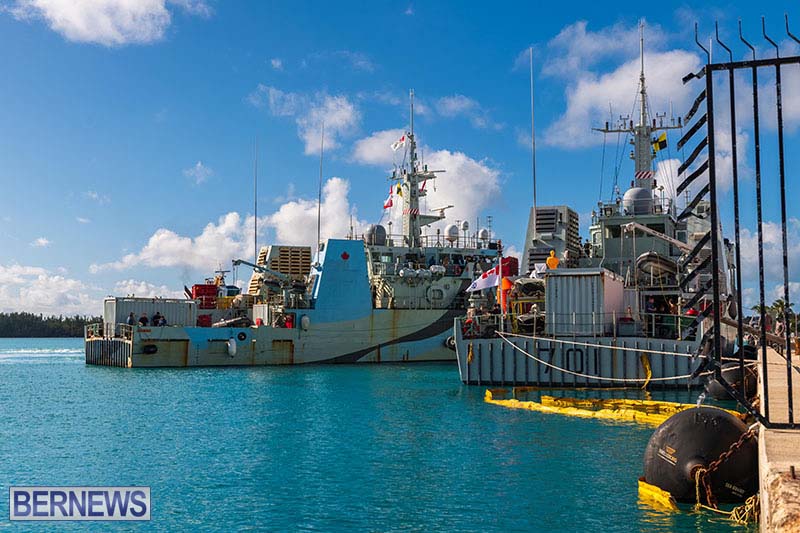 Canadian Military Boats In St. George's January 2023_12