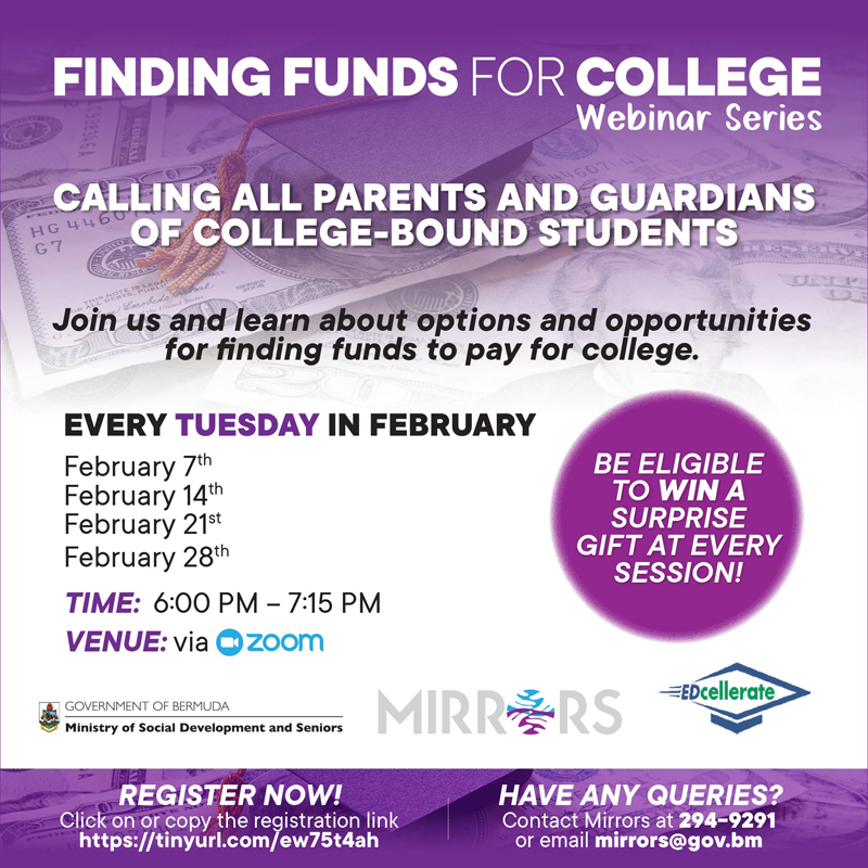 Finding Funds for College Bermuda Jan 2023
