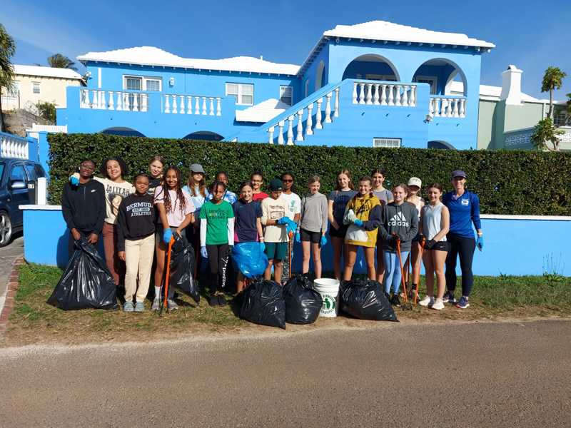 Bermuda Volleyball Team KBB Clean Up Feb 2023 (1)
