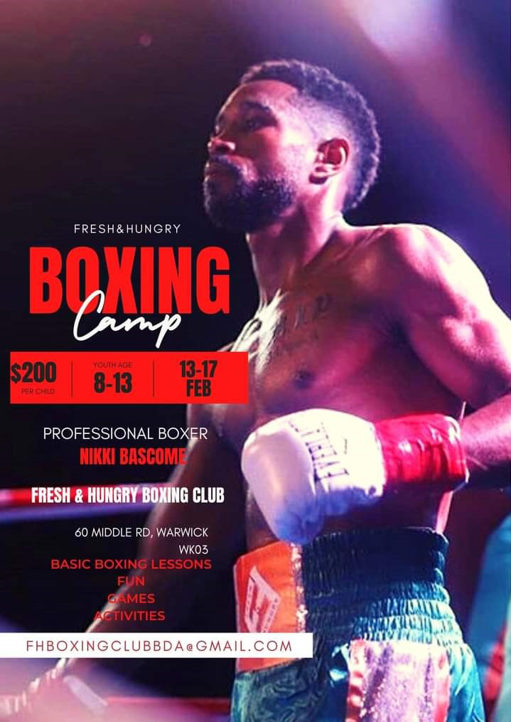 Nikki Bascome Boxing Camp Bermuda Feb 2023
