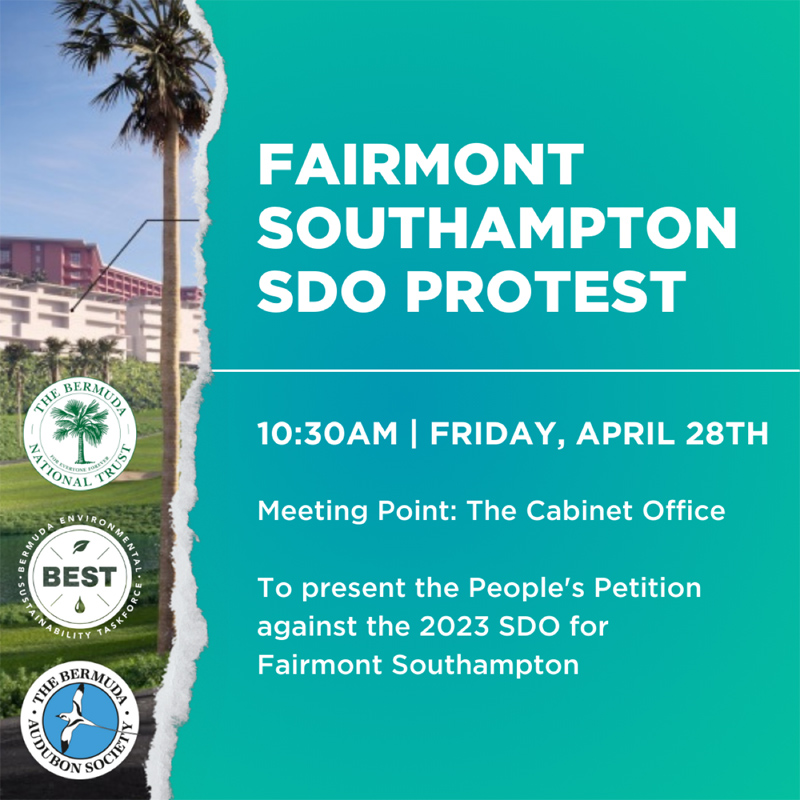 Fairmont Southampton SDO Protest Bermuda April 2023