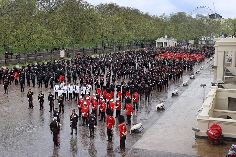 THE ARMED FORCES MARK THE CORONATION OF THEIR MAJESTIES KING CHARLES III AND QUEEN CAMILLA