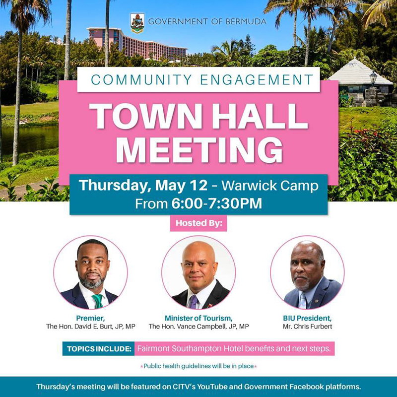 Town Hall Meeting On Fairmont Southampton Bermuda May 2022