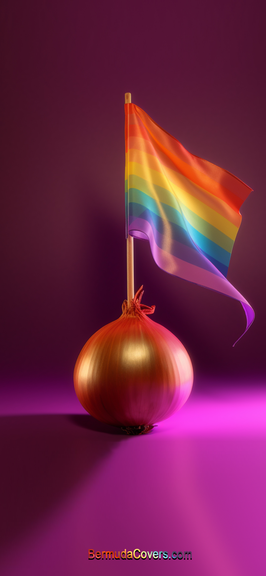 Bermuda Onion LGBTQ Pride Flag design social media graphic 239848923 phone wallpaper copy