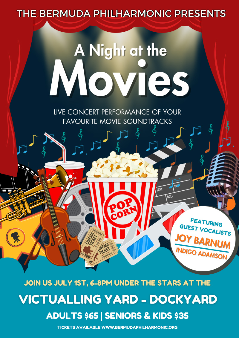 Bermuda Philharmonic Night At The Movies Concert July 1 2023