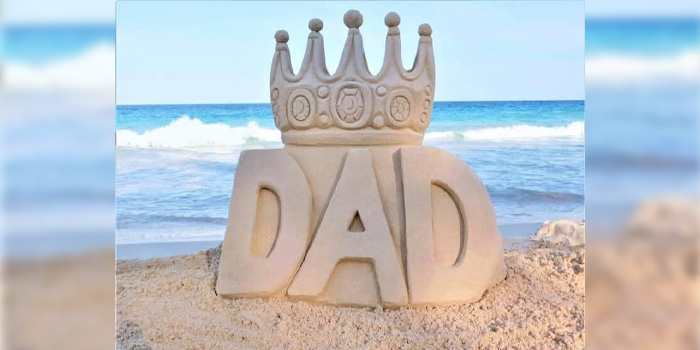 'Happy Father's Day' Sandcastle Greetings - Bernews