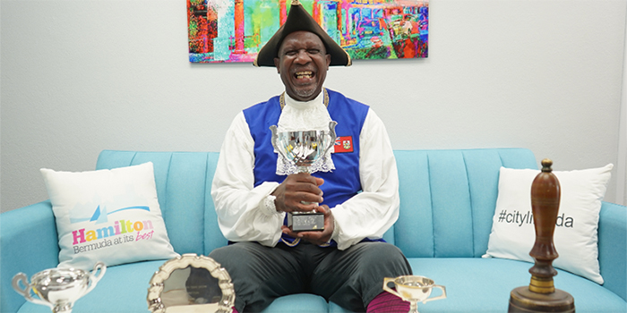 Ed Christoper Go Picture Town Crier Ed Christopher Wins Three Awards - Bernews