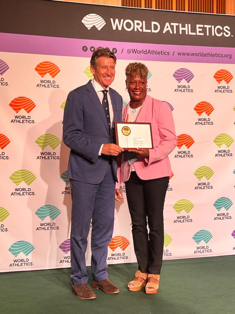 Donna Raynor Plaque of Merit Bermuda Track and Field August 2023_2