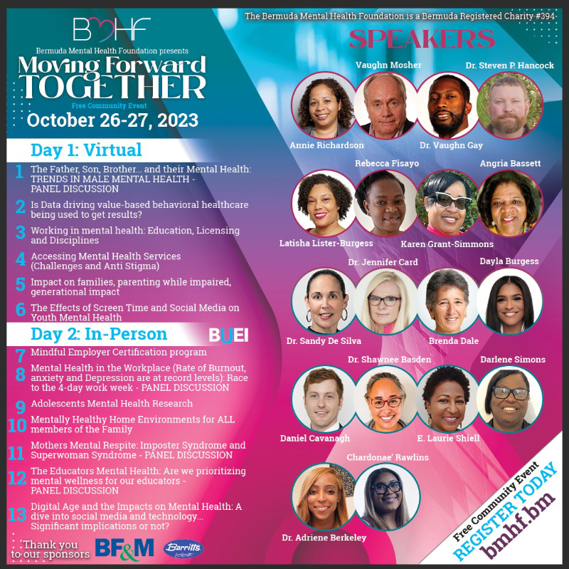 'Moving Forward Together' Conference BMHF Bermuda October 2023