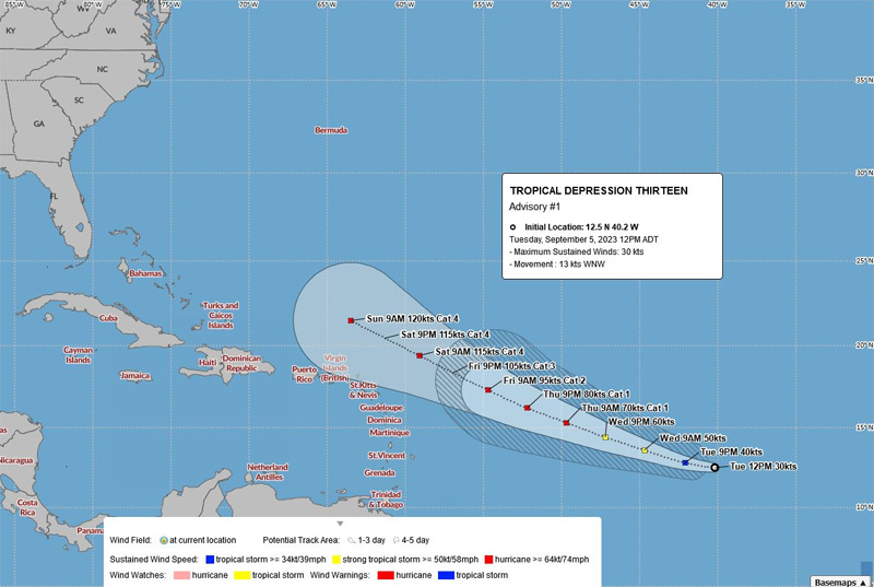 BWS Tropical Depression Thirteen September 5 2023