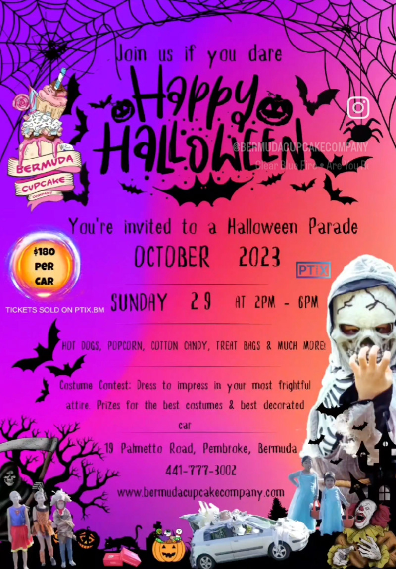Bermuda Cupcake Halloween Parade Sept 2023