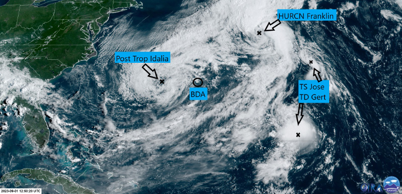 Tropical Storm Idalia Bermuda Warning September 1 2023