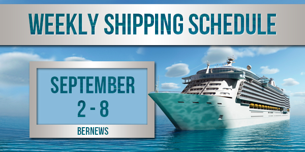 Weekly Shipping Schedule TC September 2 - 8 2023