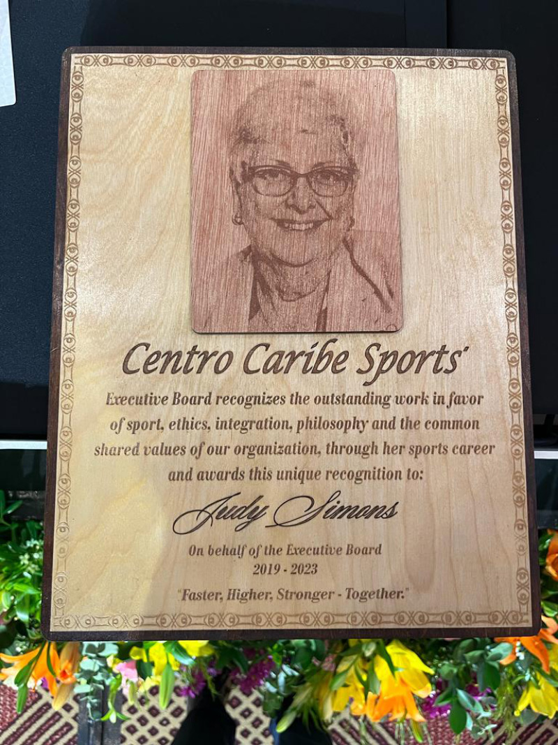 Judy Simons Centro Caribe Sports Recognition October 2023_1
