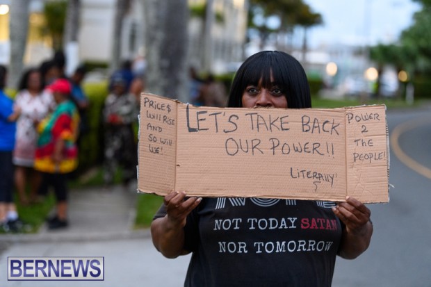 Protest at BELCO Bermuda Oct 9 2023 (1)