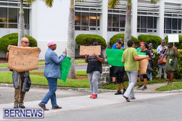 Protest at BELCO Bermuda Oct 9 2023 (10)