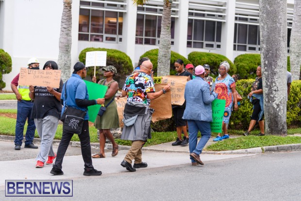 Protest at BELCO Bermuda Oct 9 2023 (12)