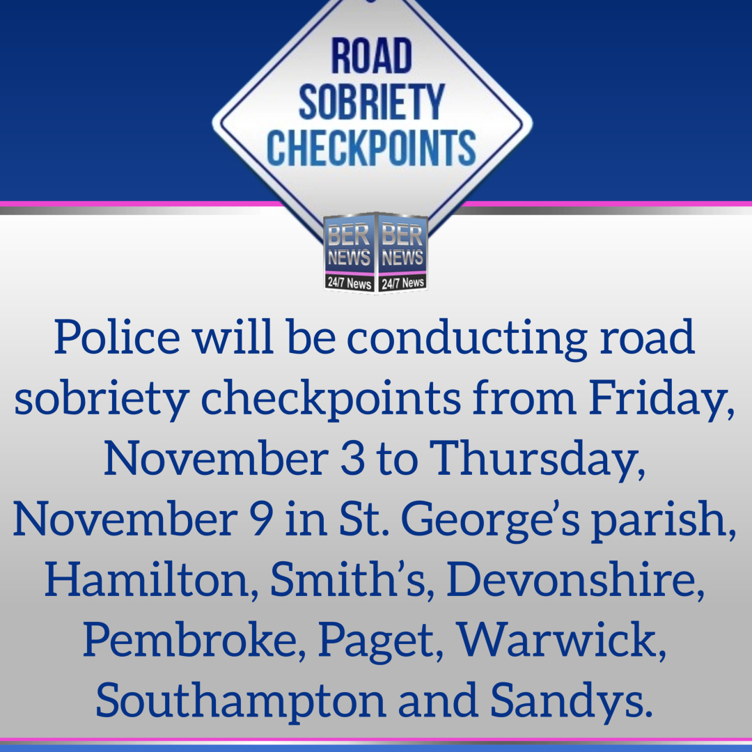 Road Sobriety Checkpoints Bermuda October 23 2023