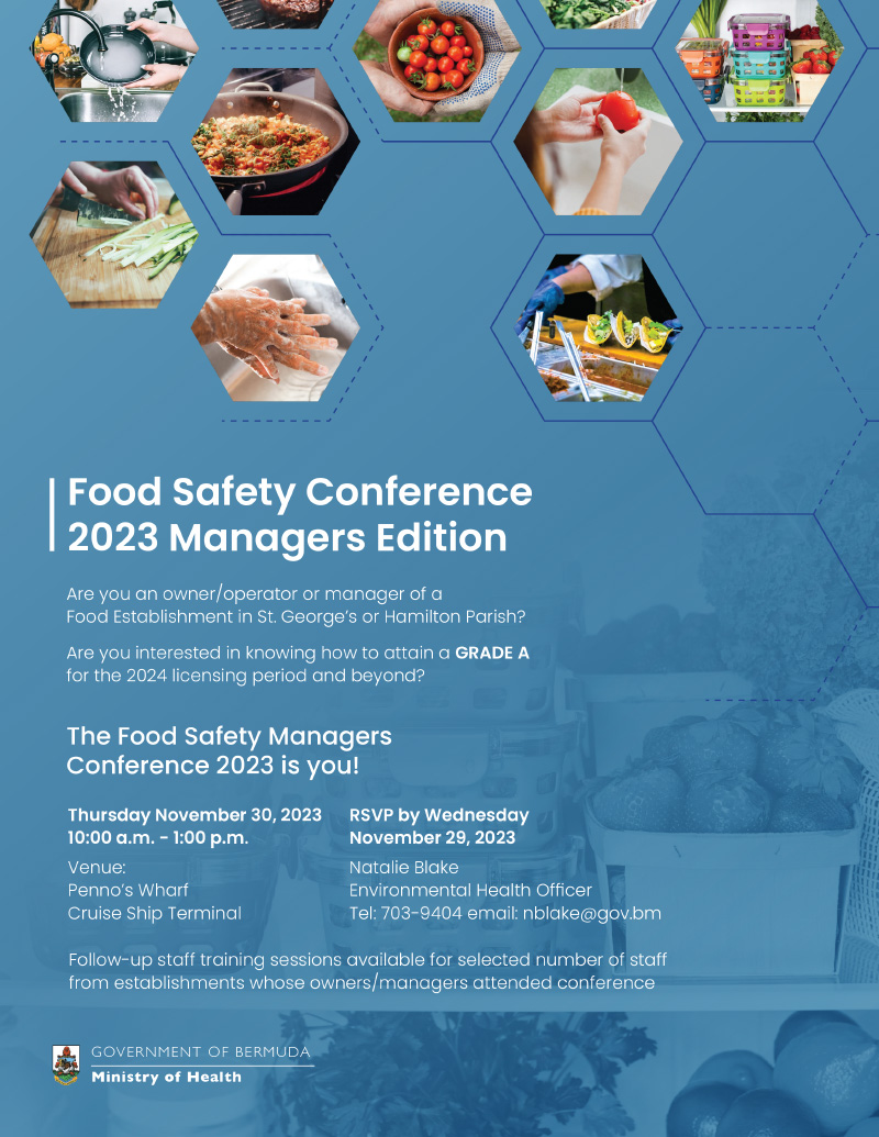 Food Safety Conference 2023 - Managers Edition Bermuda November 2023 Reg