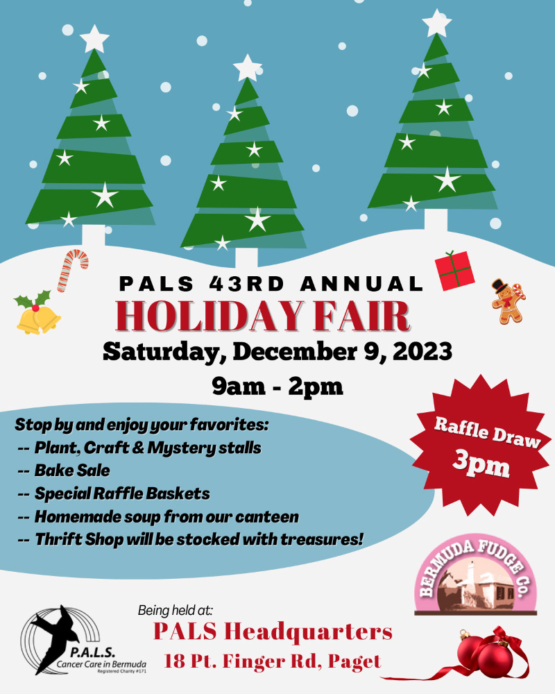 PALS 43rd Holiday Fair & Raffle Draw December 9 2023
