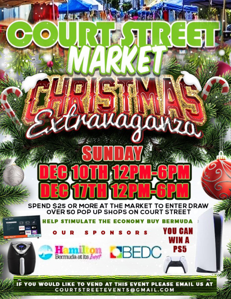 Court Street Market Bermuda December 2023