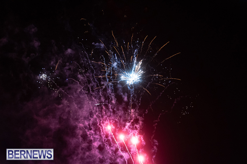 Fireworks in Hamilton Bermuda Dec 3 2023 DF-1