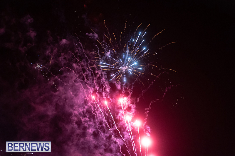 Fireworks in Hamilton Bermuda Dec 3 2023 DF-2