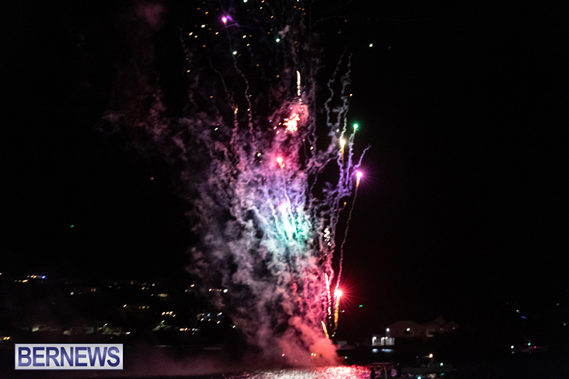 Fireworks in Hamilton Bermuda Dec 3 2023 DF-45