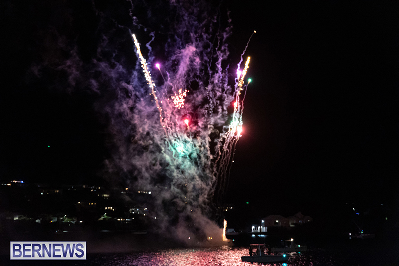 Fireworks in Hamilton Bermuda Dec 3 2023 DF-46