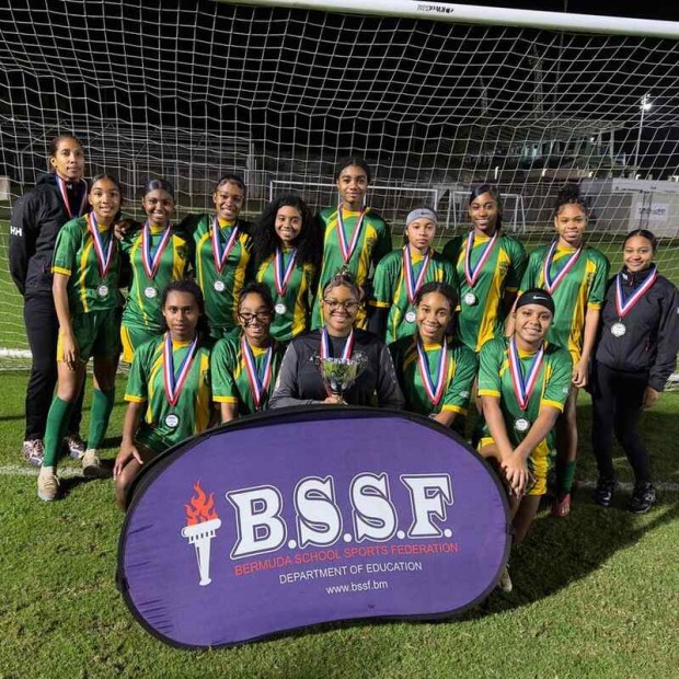 Berkeley Institute Girls BSSF Knock Out Cup Football Bermuda January 2024