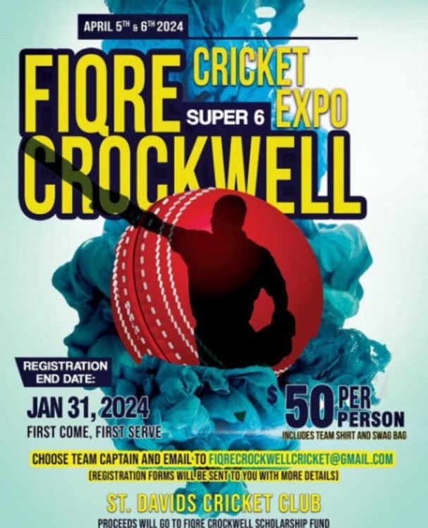 Fiqre Crockwell Super 6 Poster Bermuda January 2024