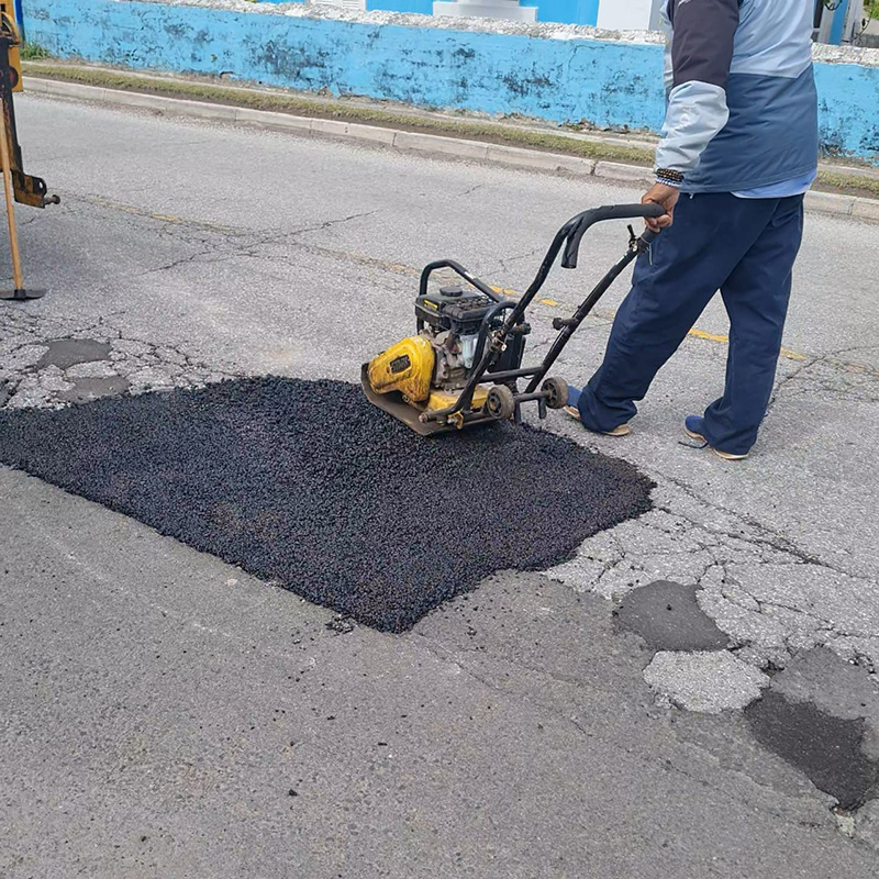 Minister David Burch Pothole Update Bermuda February 2024