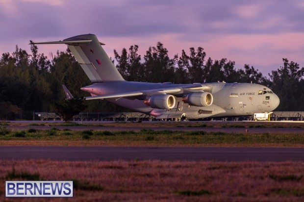Military aircraft Bermuda airport March 2024 JS (13)
