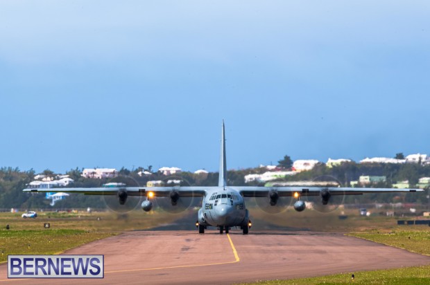 Military aircraft Bermuda airport March 2024 JS (7)